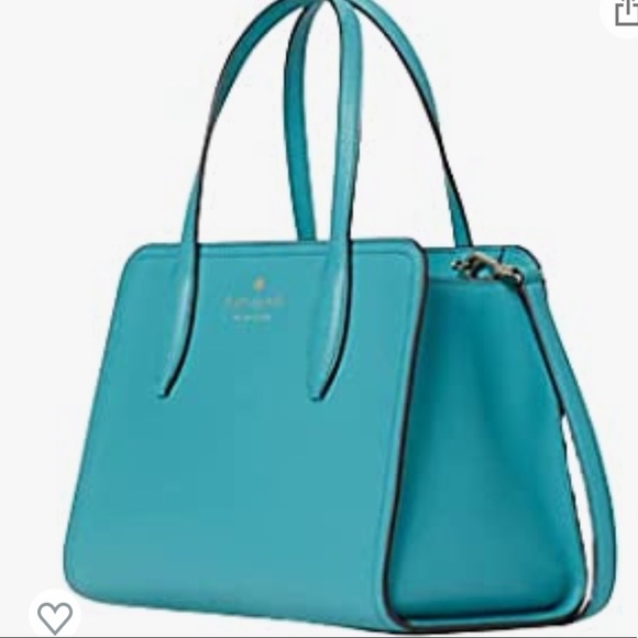 Kate Spade Rowe Medium Top Zip Satchel handbag -Stone Blue - Picture 3 of 9